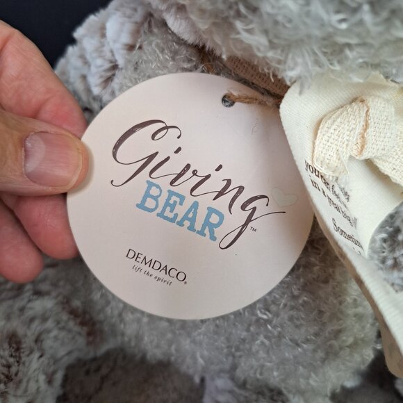 Demdaco Giving Teddy Bear Lift The Spirit Plush Stuffed Animal 17" - Picture 5 of 16